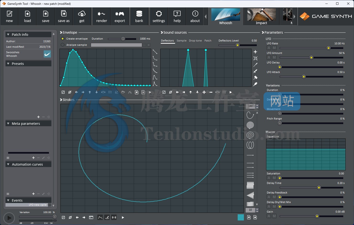 创意音效合成工具 Tsugi-Studios GameSynth Tool v2022.1 破解版插图 创意音效合成工具 Tsugi-Studios GameSynth Tool v2022.1 破解版插图
