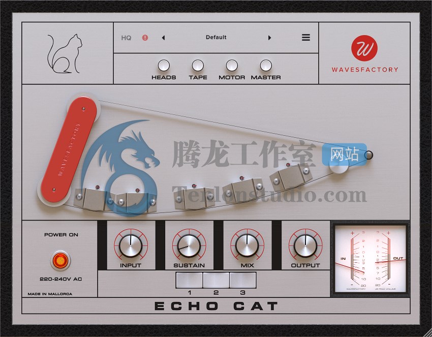 音频磁带延迟插件 Wavesfactory Echo Cat v1.0.2 R2R破解版插图 音频磁带延迟插件 Wavesfactory Echo Cat v1.0.2 R2R破解版插图