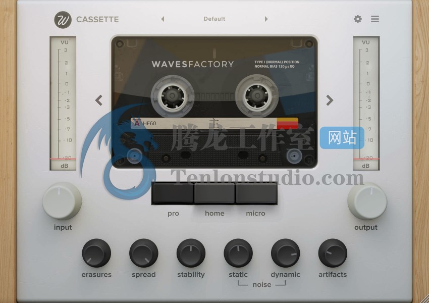 音频磁带模拟插件 Wavesfactory Cassette v1.0.6 R2R破解版插图 音频磁带模拟插件 Wavesfactory Cassette v1.0.6 R2R破解版插图