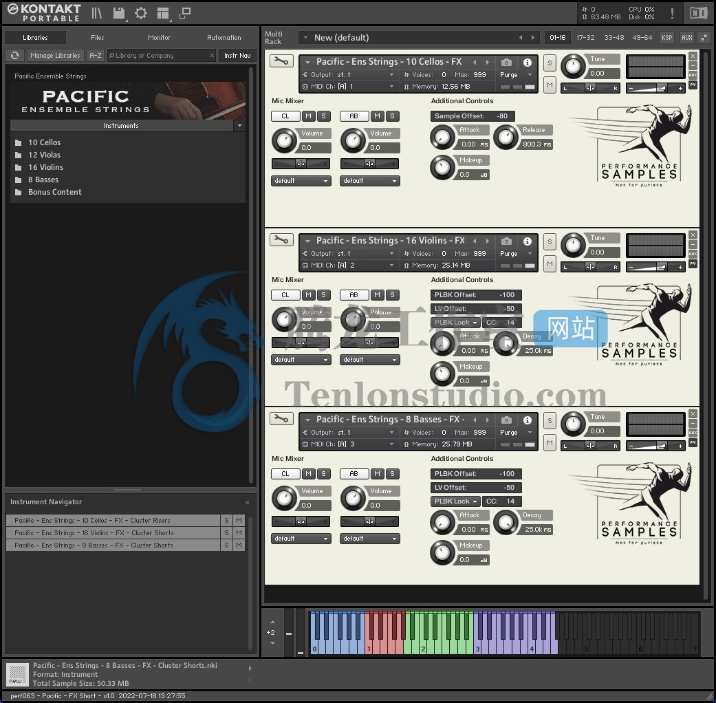 Performance Samples Pacific Ensemble Strings (KONTAKT) 交响管弦乐团音源插图 Performance Samples Pacific Ensemble Strings (KONTAKT) 交响管弦乐团音源插图