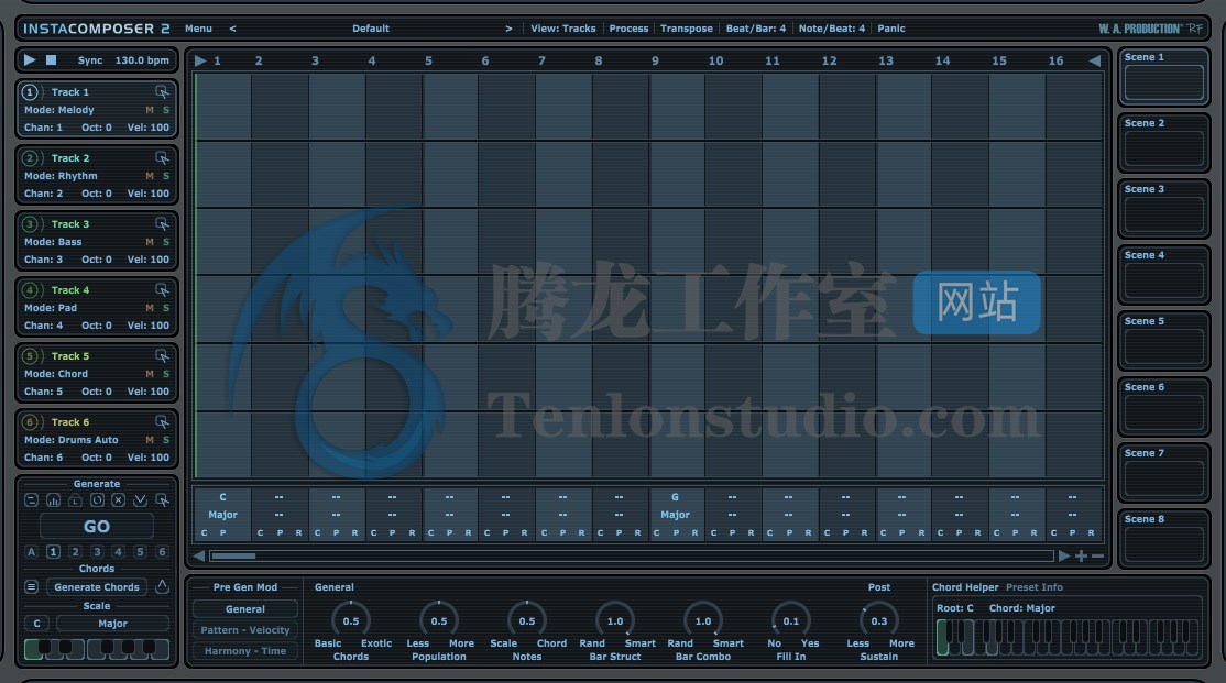 人工智能MIDI处理器 WA Production InstaComposer v2.0.0 RET破解版插图 人工智能MIDI处理器 WA Production InstaComposer v2.0.0 RET破解版插图