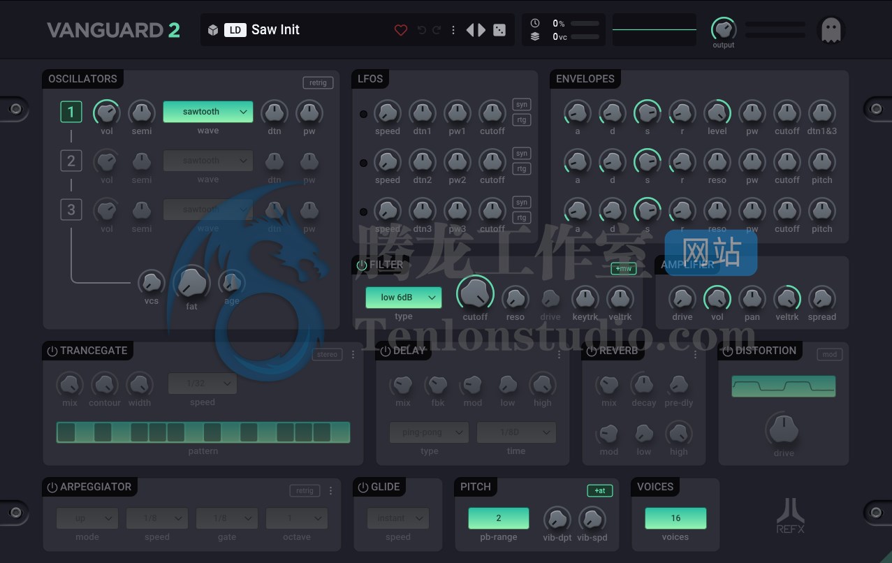 音效合成器 reFX Vanguard v2.0.7 VR破解版插图 音效合成器 reFX Vanguard v2.0.7 VR破解版插图