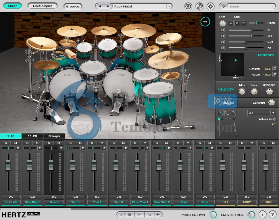 鼓合成器 Hertz Instruments Hertz Drums v1.3.0 MOCHA破解版插图 鼓合成器 Hertz Instruments Hertz Drums v1.3.0 MOCHA破解版插图