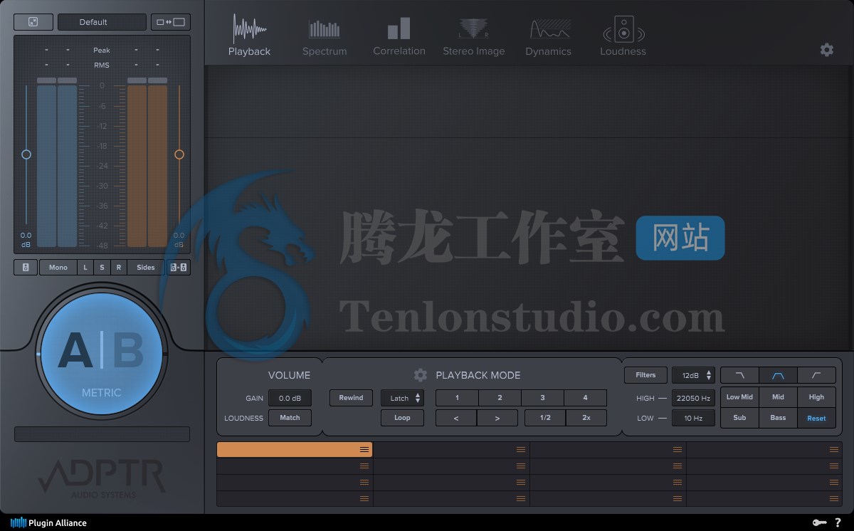 终极混音参考工具 Plugin Alliance ADPTR MetricAB v1.4.0 R2R破解版插图 终极混音参考工具 Plugin Alliance ADPTR MetricAB v1.4.0 R2R破解版插图