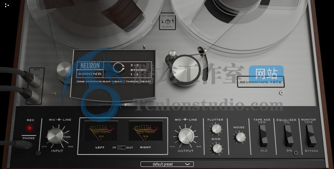 音频日本磁带机模拟插件 Audio Singularity Neurontape 1972 v1.1.0 TCD破解版插图 音频日本磁带机模拟插件 Audio Singularity Neurontape 1972 v1.1.0 TCD破解版插图