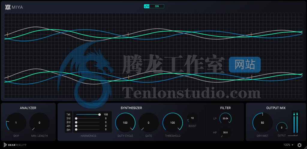 音频谐波失真插件 Dear Reality MIYA v1.0.1 MOCHA破解版插图 音频谐波失真插件 Dear Reality MIYA v1.0.1 MOCHA破解版插图