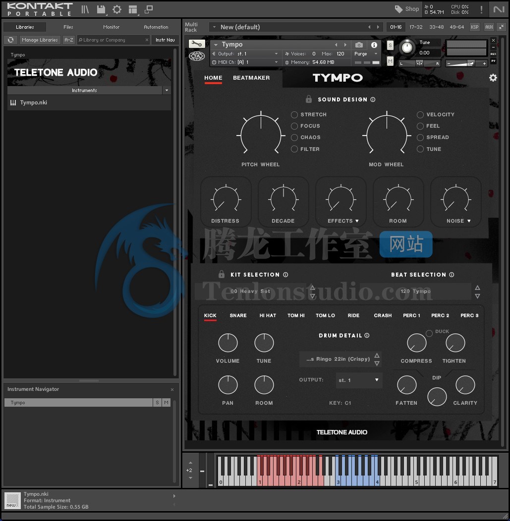 Teletone Audio Tympo (KONTAKT) 鼓组打击乐音源插图 Teletone Audio Tympo (KONTAKT) 鼓组打击乐音源插图
