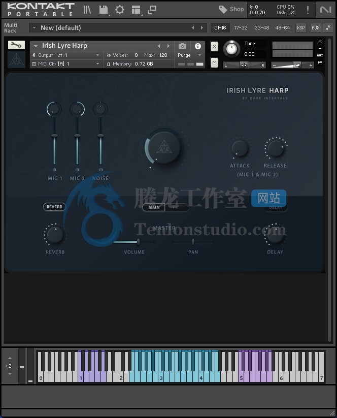 Dark Intervals Irish Lyre Harp (KONTAKT) 凯尔特竖琴音源插图 Dark Intervals Irish Lyre Harp (KONTAKT) 凯尔特竖琴音源插图