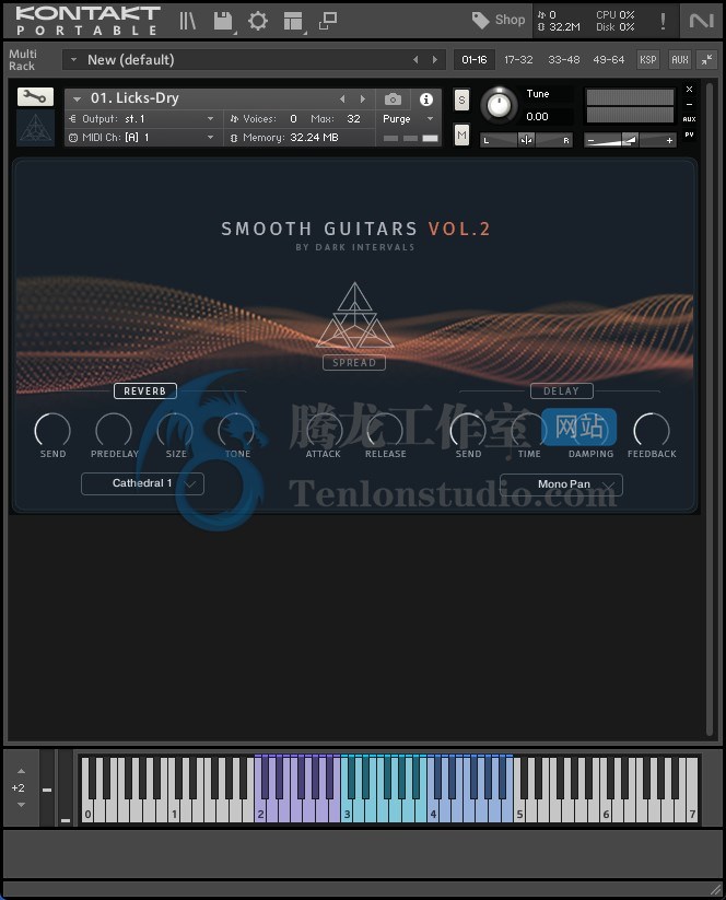 Dark Intervals SMOOTH GUITARS Vol 2 (KONTAKT) 电吉他音源插图 Dark Intervals SMOOTH GUITARS Vol 2 (KONTAKT) 电吉他音源插图