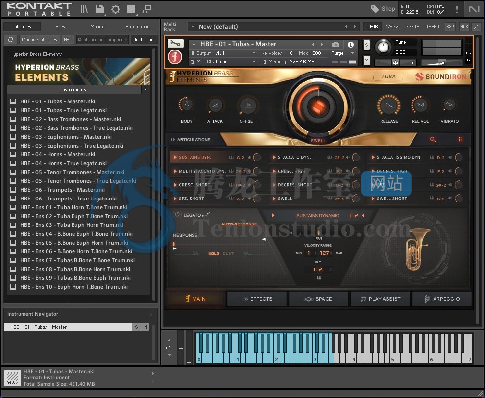 Soundiron Hyperion Brass Elements (KONTAKT) 铜管乐器合奏音源插图 Soundiron Hyperion Brass Elements (KONTAKT) 铜管乐器合奏音源插图