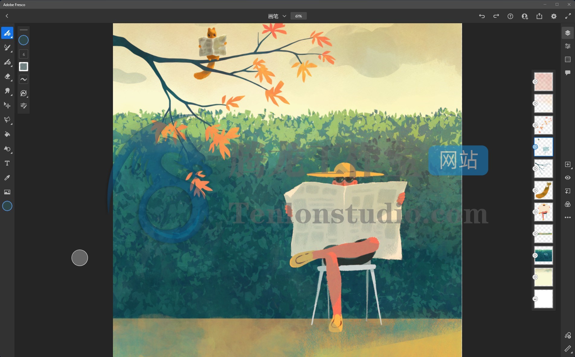 【Fr】数字绘画软件 Adobe Fresco v5.0.1 破解版插图1 【Fr】数字绘画软件 Adobe Fresco v5.0.1 破解版插图1