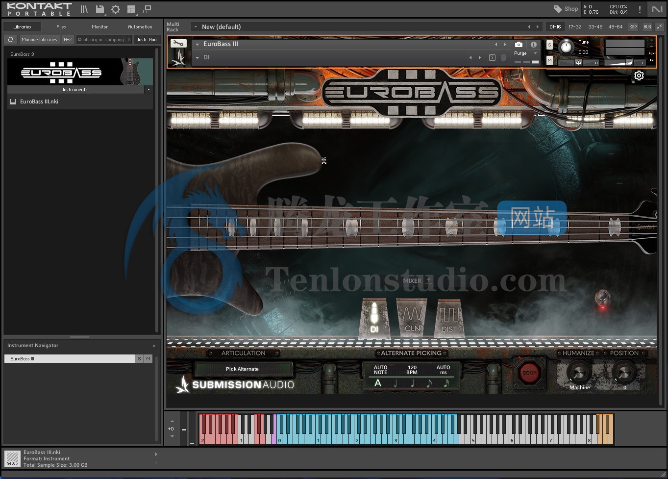Submission Audio EuroBass 3 (KONTAKT) 虚拟贝斯音源插图 Submission Audio EuroBass 3 (KONTAKT) 虚拟贝斯音源插图