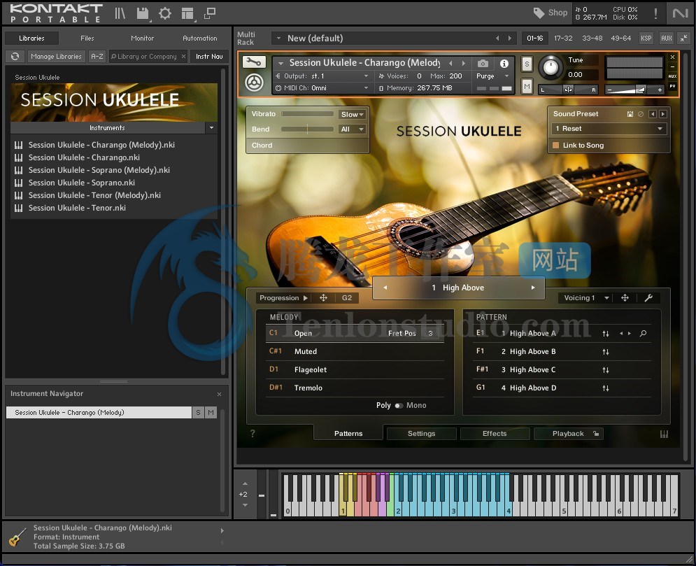 Native Instruments Session Ukulele (KONTAKT) 虚拟尤克里里音源插图 Native Instruments Session Ukulele (KONTAKT) 虚拟尤克里里音源插图