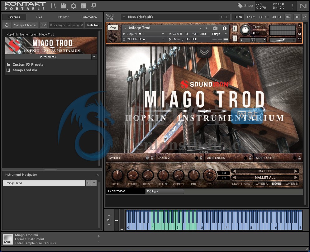 Soundiron Hopkin Instrumentarium Miago Trod (KONTAKT) 巨型共鸣薄片琴音源插图 Soundiron Hopkin Instrumentarium Miago Trod (KONTAKT) 巨型共鸣薄片琴音源插图