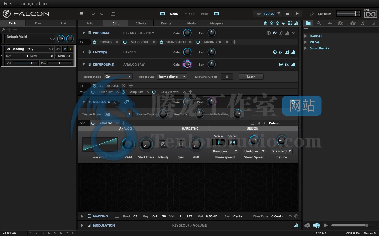 音效采样器 UVI Falcon v3.0.1 R2R破解版插图 音效采样器 UVI Falcon v3.0.1 R2R破解版插图
