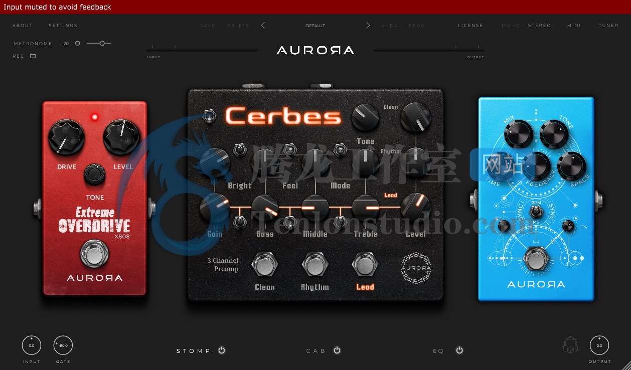 吉他效果器插件 Aurora DSP DriveThru Cerbes v1.1.0 TCD版插图 吉他效果器插件 Aurora DSP DriveThru Cerbes v1.1.0 TCD版插图