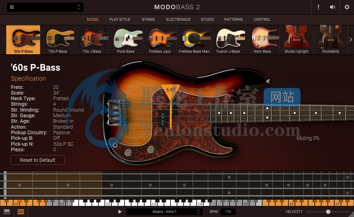 虚拟贝斯乐器插件 IK Multimedia MODO BASS 2 v2.0.3 R2R版插图 虚拟贝斯乐器插件 IK Multimedia MODO BASS 2 v2.0.3 R2R版插图
