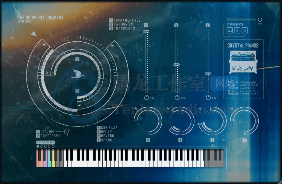 The Crow Hill Company Origins Crystal Pianos v1.0.3 基于玻璃器皿采样的奇幻钢琴虚拟乐器 - 插图1 The Crow Hill Company Origins Crystal Pianos v1.0.3 基于玻璃器皿采样的奇幻钢琴虚拟乐器 - 插图1