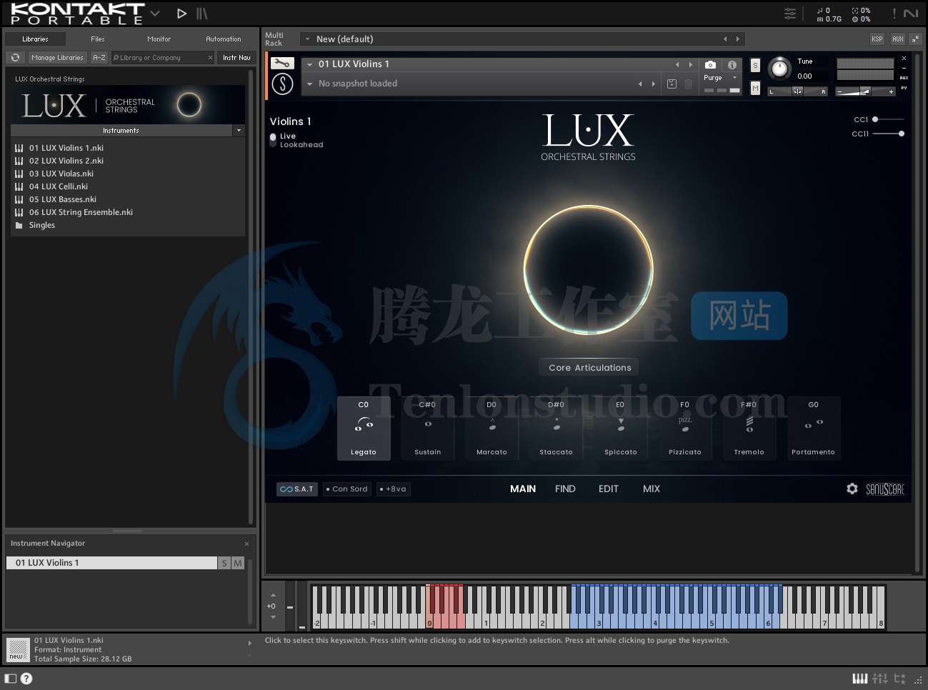 Sonuscore Lux Orchestral Strings v1.1.0 (KONTAKT) 电影级管弦乐音源