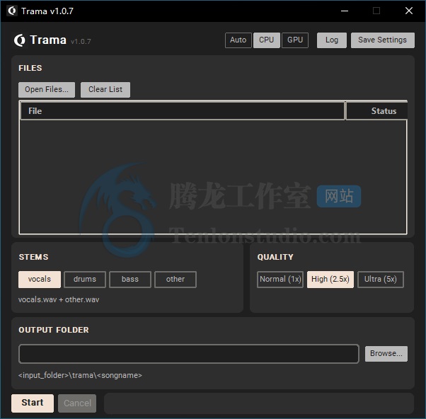 OD Trama v1.0.7 免费音频音轨人声伴奏分离软件