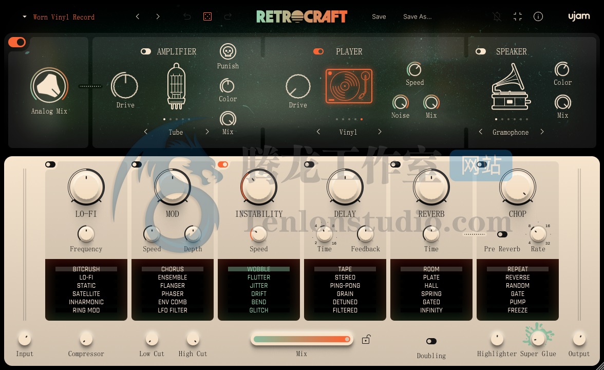 UJAM RETROCRAFT v1.0.0 创意多重效果器插件 - 插图1 UJAM RETROCRAFT v1.0.0 创意多重效果器插件 - 插图1