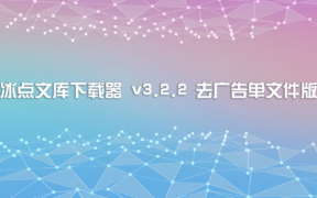 冰点文库下载器 v3.2.2 去广告单文件版