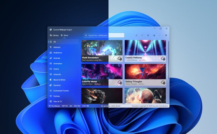 Sucrose Wallpaper Engine v25.10.17.0 动态桌面壁纸软件