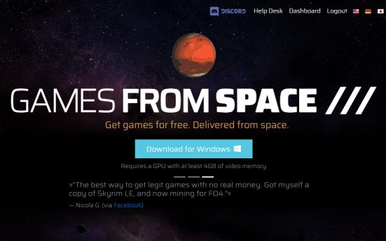 使用Games From Space 从“虚空”中获得游戏