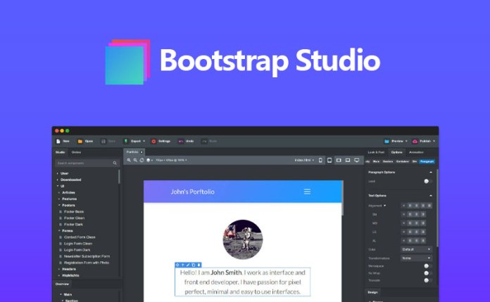 Bootstrap Studio Professional v6.7.3 响应式网页设计工具