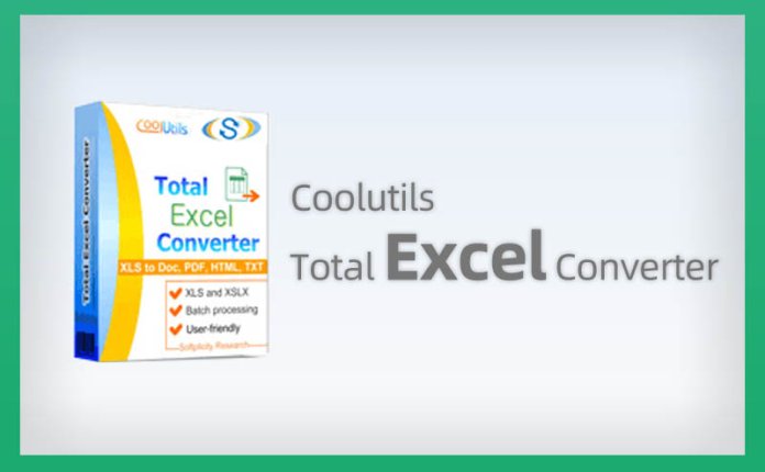 Excel表格格式转换工具 Coolutils Total Excel Converter v6.1.0.27 便携破解版