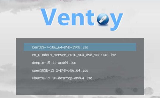 Ventoy v1.0.26 单个U盘写入多个ISO系统镜像引导