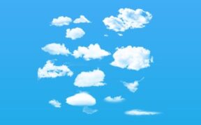 【PS笔刷】十五款高品质蓝天白云效果 高空云朵笔刷