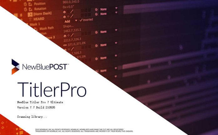 NewBlueFX Titler Pro Ultimate v7.7.210505 视频字幕制作软件