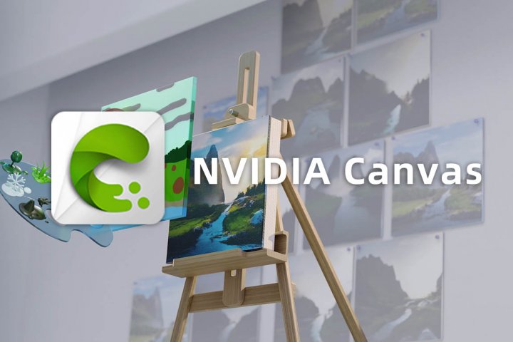 NVIDIA Canvas v1.000.000.215 利用AI将简单的笔触变成逼真的图像 - 腾龙工作室