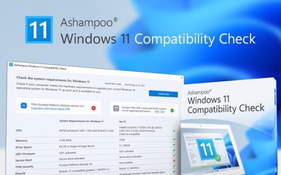 Ashampoo Windows 11 Compatibility Check v1.0.2.16 Windows 11 兼容性检查工具