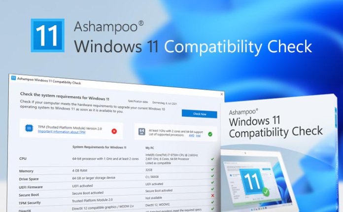 Ashampoo Windows 11 Compatibility Check v1.0.2.16 Windows 11 兼容性检查工具