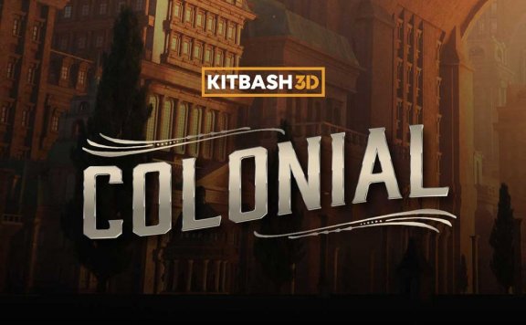 KitBash3D Colonial - 殖民地城市建筑场景3D模型