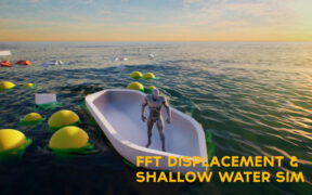 DF Productions Waterline PRO – 具有波纹波浪的水面海洋流体UE4资产包