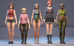 Gustavo Rios GR Customizable Female 01 – 高品质可定制的女性角色模型UE4资产包