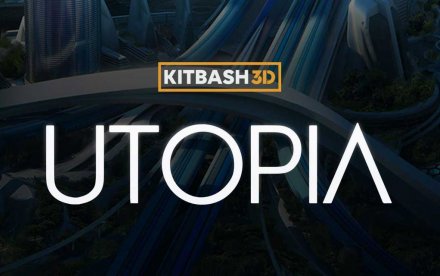 KitBash3D Utopia - 未来主义乌托邦城市建筑场景3D模型