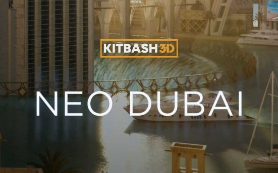 KitBash3D Neo Dubai – 现代高端宏伟的城市建筑3D模型