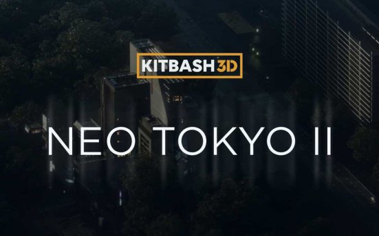 KitBash3D Neo Tokyo II 科幻世界城市街区建筑场景3D模型