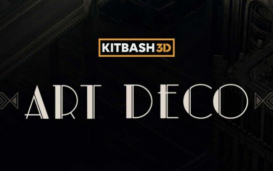 KitBash3D Art Deco – 西方奢华大都市建筑场景3D模型