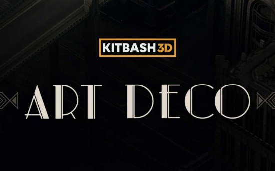 KitBash3D Art Deco 西方奢华大都市建筑场景3D模型