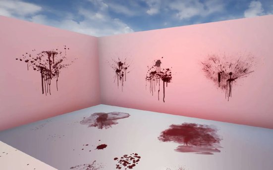 Underground Workshop Corp Blood Customizable 4K - 4K分辨率可定制的血液材质UE4资产包