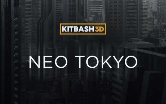 KitBash3D Neo Tokyo 未来日本繁华大都市建筑场景3D模型