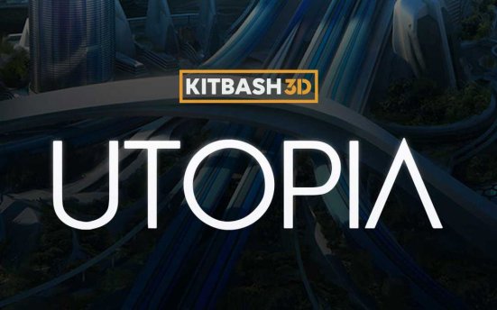 KitBash3D Utopia 未来主义乌托邦城市建筑场景3D模型