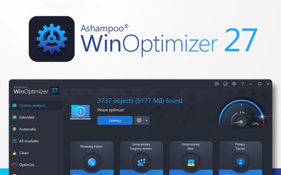 阿香婆系统清理优化工具 Ashampoo WinOptimizer v27.00.05 便携版