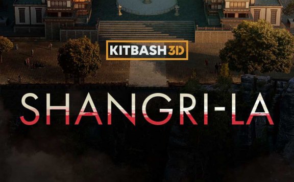 KitBash3D Shangri-La - 东方幻想神话村庄场景3D模型