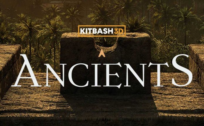 KitBash3D Ancient – 神秘古老玛雅文明奇幻建筑场景3D模型